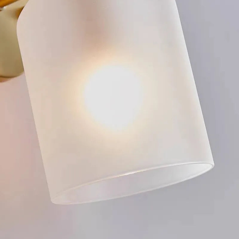 Arisha Wall Lamp Simple Double-head, White/Blue/Gray/Chrome, Bedroom - Neutral Decor