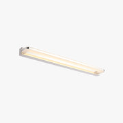 Arisha Nordic Linear Metal Mirror Front Wall Lamp, Chrome/Black - Neutral Decor