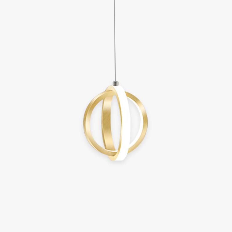 Kristy Pendant Light Spherical Modern, Metal, Black/Gold, Kitchen - Neutral Decor