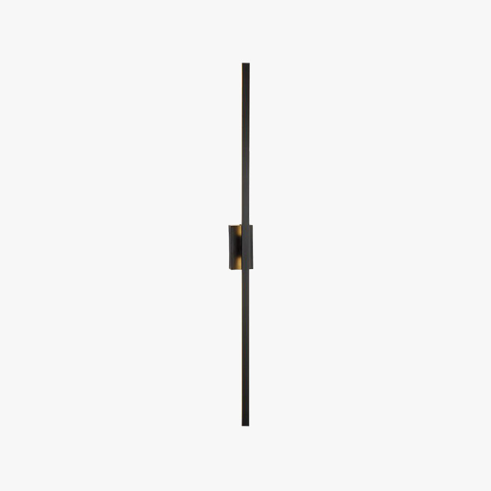 Arisha Minimalist Bar Black Metal Wall Lamp - Neutral Decor