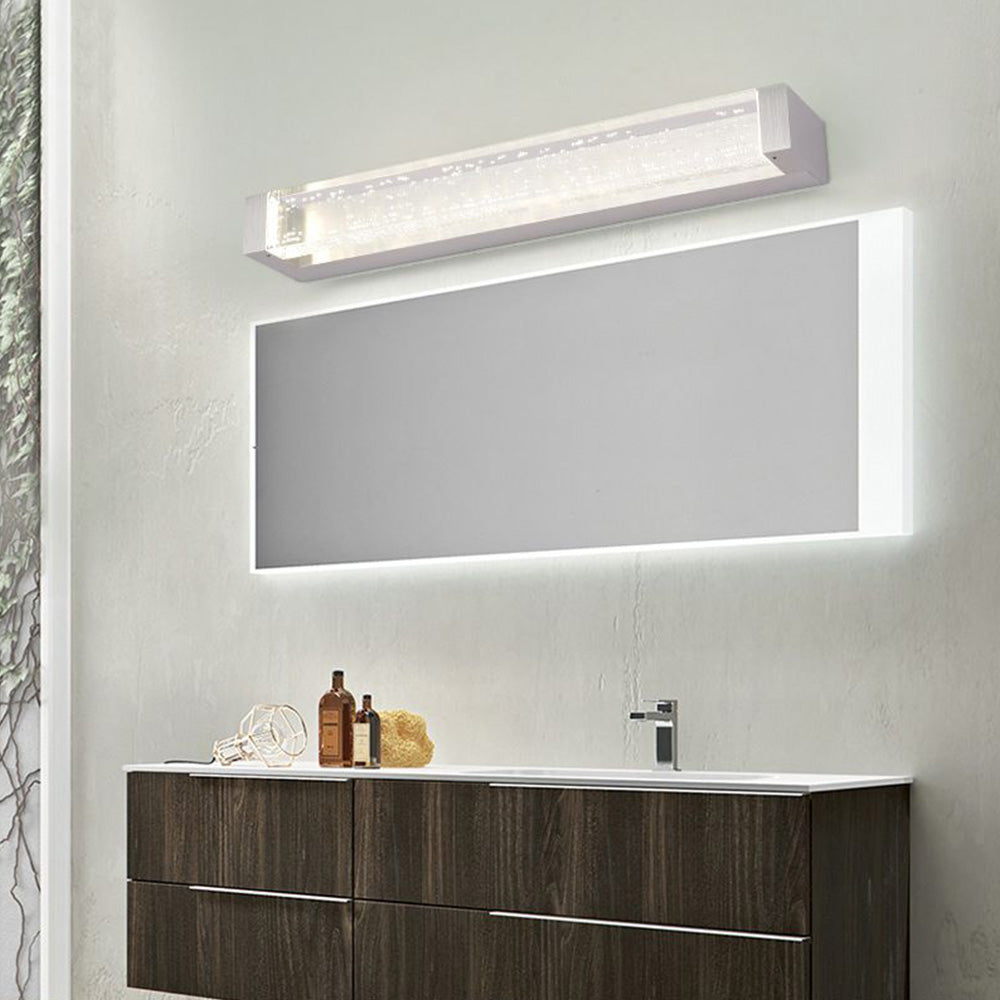 Arisha Transparent Rectangular Mirror Front Vanity LED Wall Lamp, Bathroom - Neutral Decor
