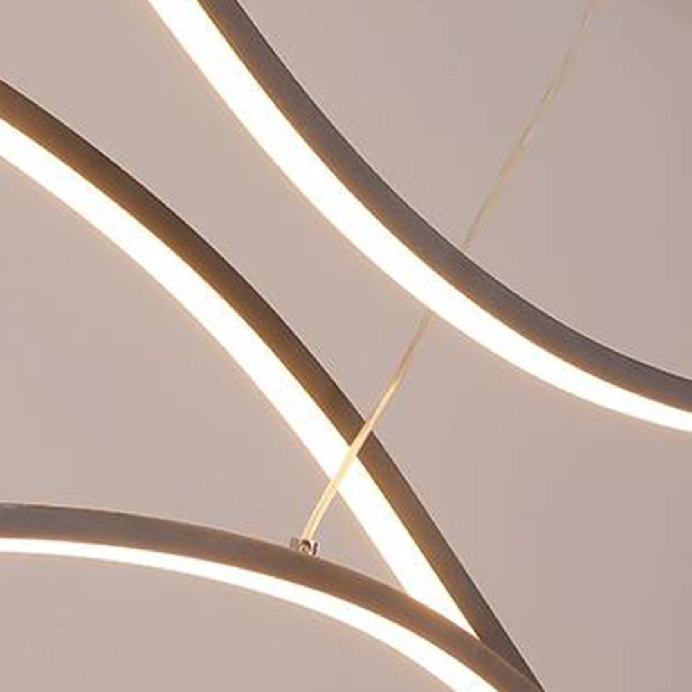 Arisha Modern Wave Pendant Light, 2 Colour - Neutral Decor