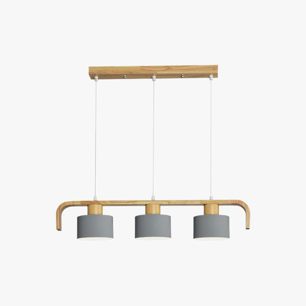 Valentina Pendant Light Cylinder Nordic, Bamboo, White/Green/Gray, Bedroom - Neutral Decor
