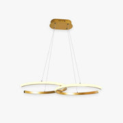 Arisha Modern Minimalist Pendant Light, Double-C - Neutral Decor