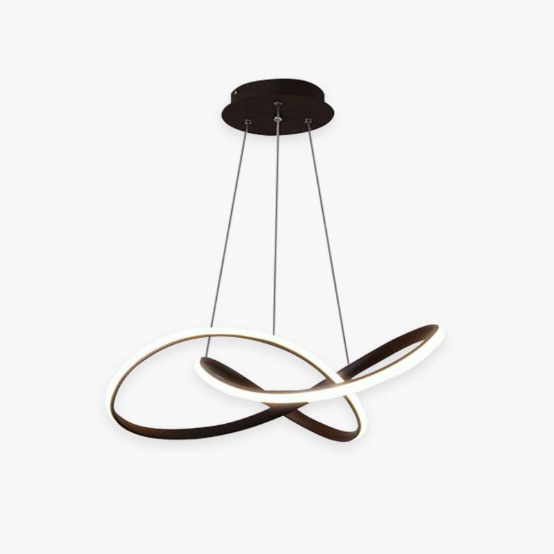 Arisha Modern Led Pendant Light, Black/White, Living Room/Bedroom - Neutral Decor