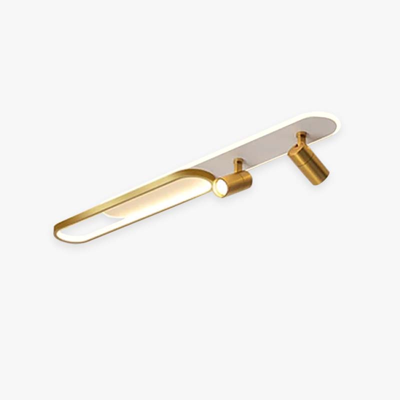 Aim Modern Ceiling Light Spotlight, Black/Gold - Neutral Decor