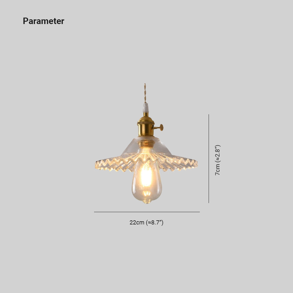 Valentina Art Deco Blown Brass & Glass Pendant Light, 7 Styles - Neutral Decor