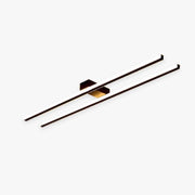 Arisha Modern Minimaliste Flush Mount Ceiling Light, Double-Linear - Neutral Decor
