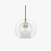 Althio Pendant Light Glass Globe Clear Amber-Neutral Decor