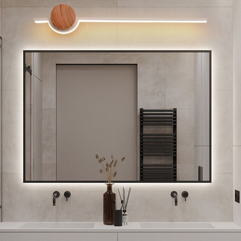 Arisha Nordic Linear Vanity Wall Lamp,Black/White/Gold,Bedroom - Neutral Decor