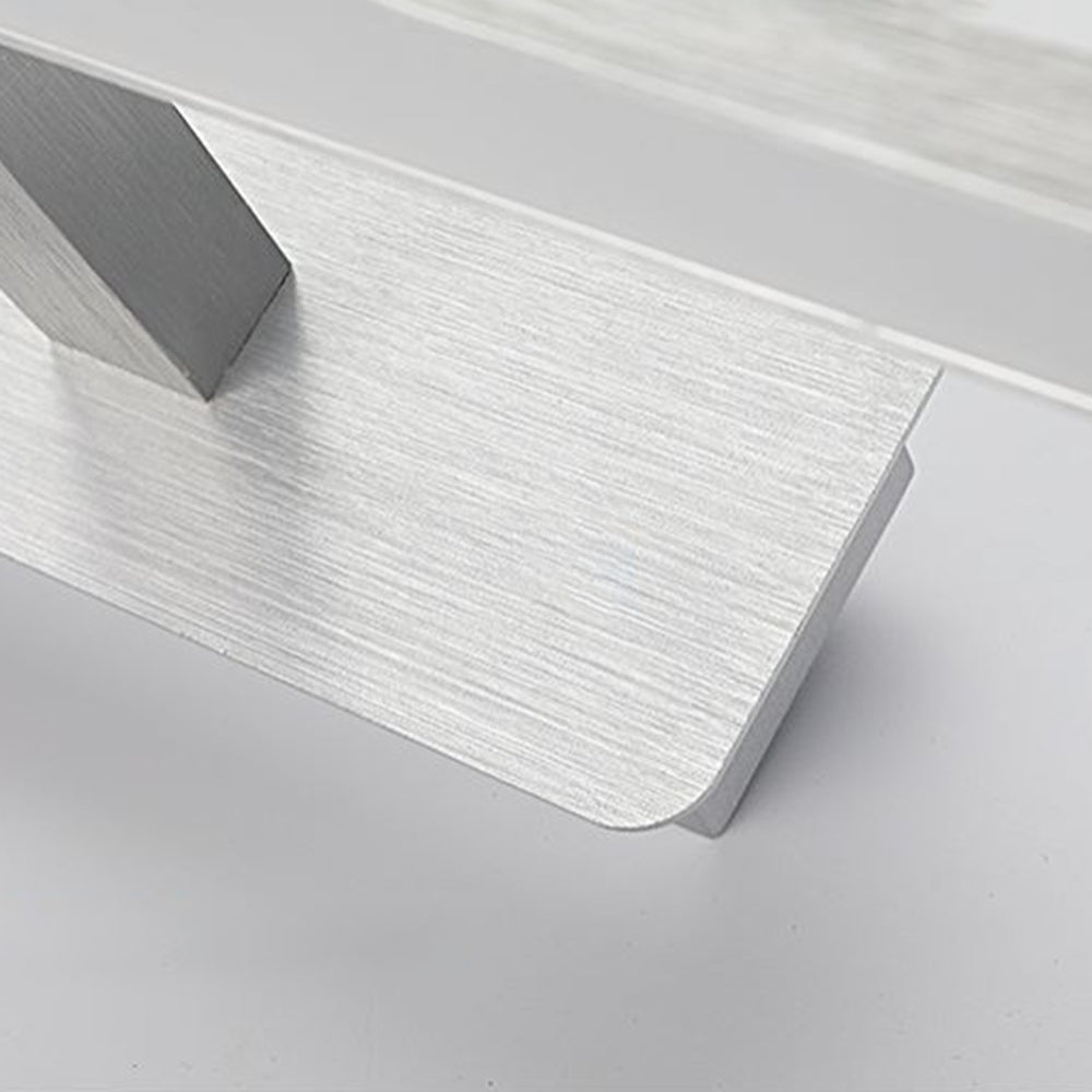 Arisha Nordic Linear Acrylic Mirror Front Wall Lamp, Silver - Neutral Decor