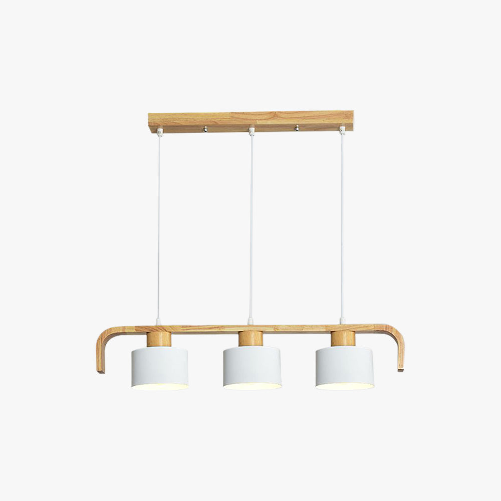 Valentina Pendant Light Cylinder Nordic, Bamboo, White/Green/Gray, Bedroom - Neutral Decor