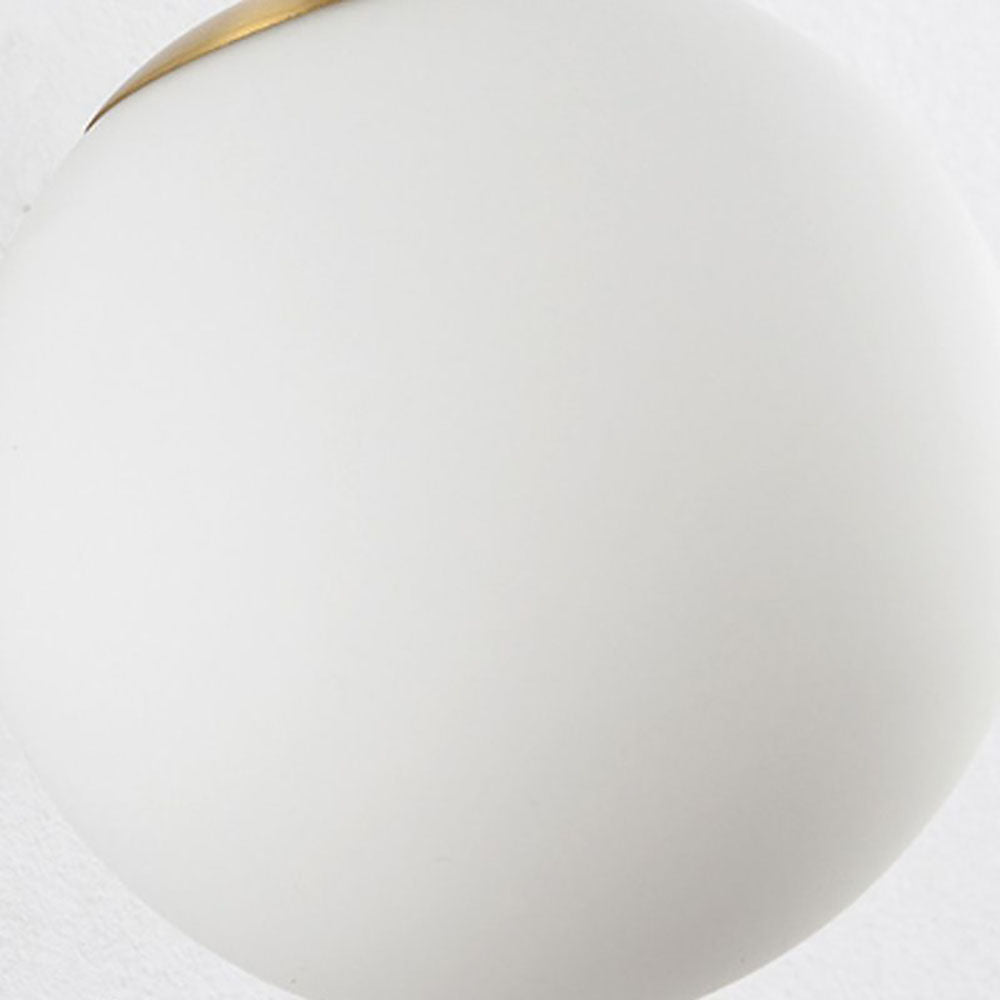 Valentina Wall Lamp Modern Globe, Metal/Glass, Black/Gold, Hallway - Neutral Decor