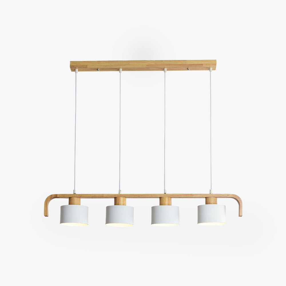 Valentina Pendant Light Cylinder Nordic, Bamboo, White/Green/Gray, Bedroom - Neutral Decor
