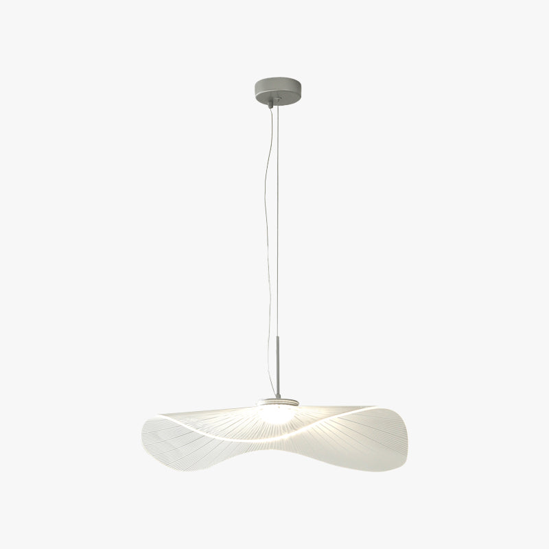 Arisha Designer Lotus Leaf Shaped Metal Pendant Light,White - Neutral Decor