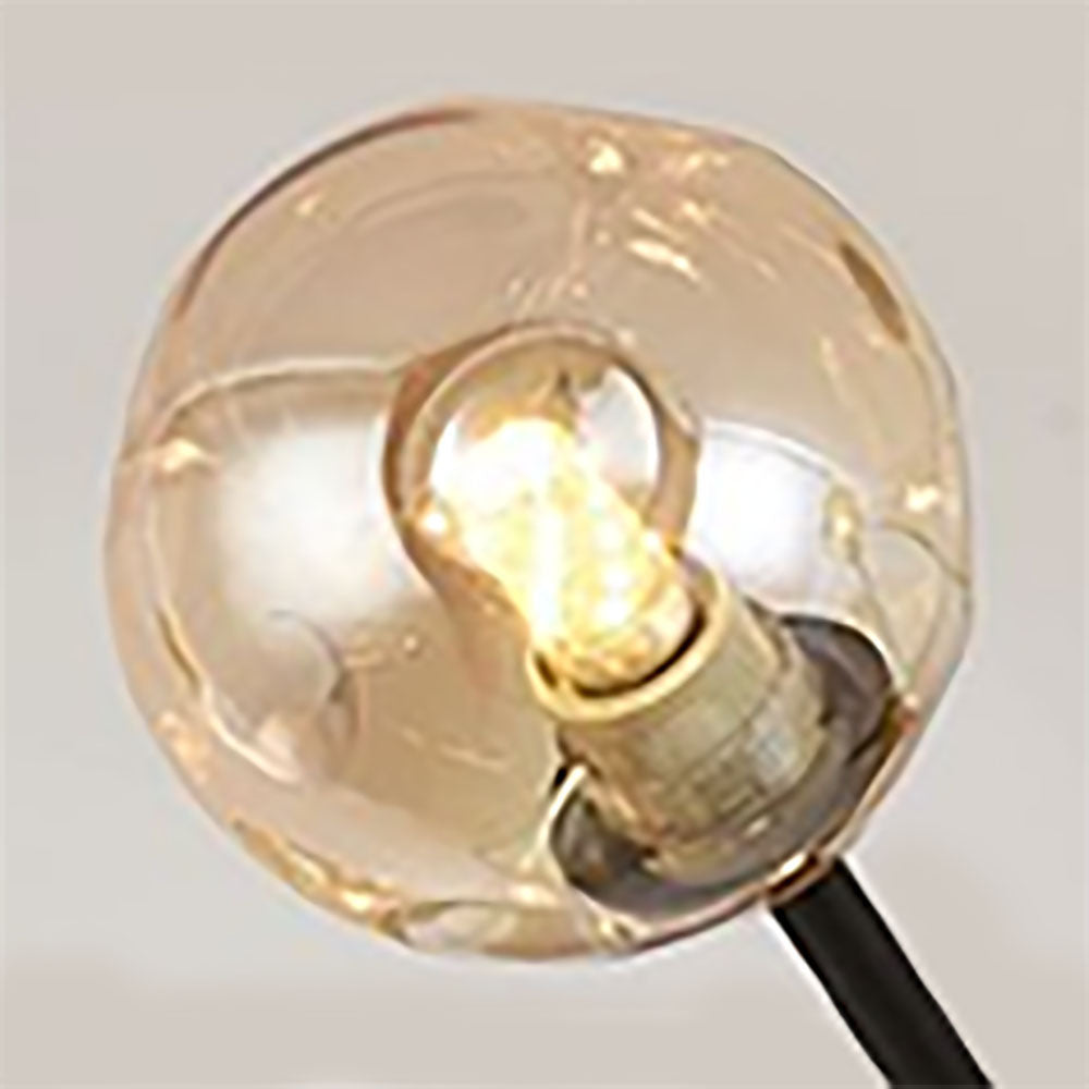 Valentina Decorative LED Glass Bubble Pendant Light, Amber - Neutral Decor