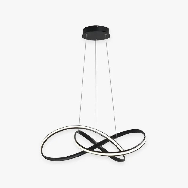 Arisha Pendant Light linear Modern, Acrylic/Metal, Black/White, Dining Room - Neutral Decor