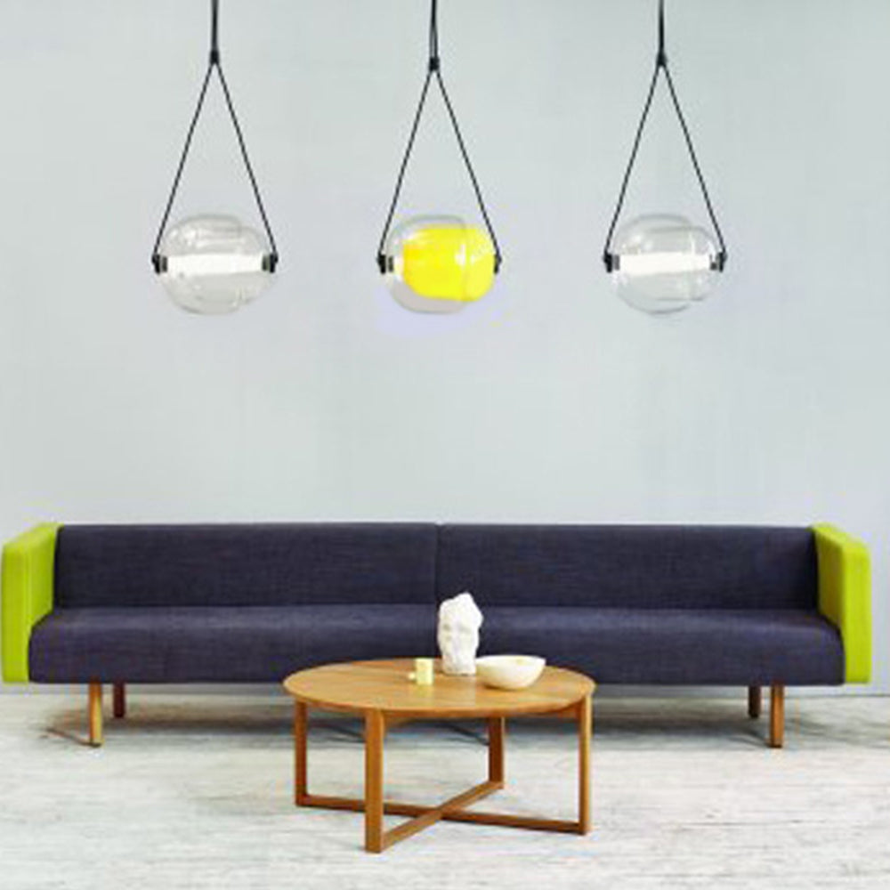 Valentina Modern Bubble Glass Pendant Light, Blue/Yellow/Pink/Smoky Grey/White/Clear - Neutral Decor