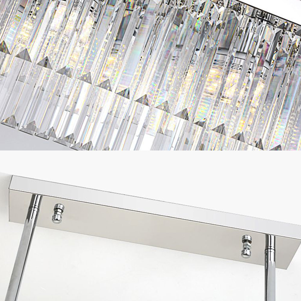 Kristy Modern Art Deco LED Pendant Light, Crystal/Metal - Neutral Decor