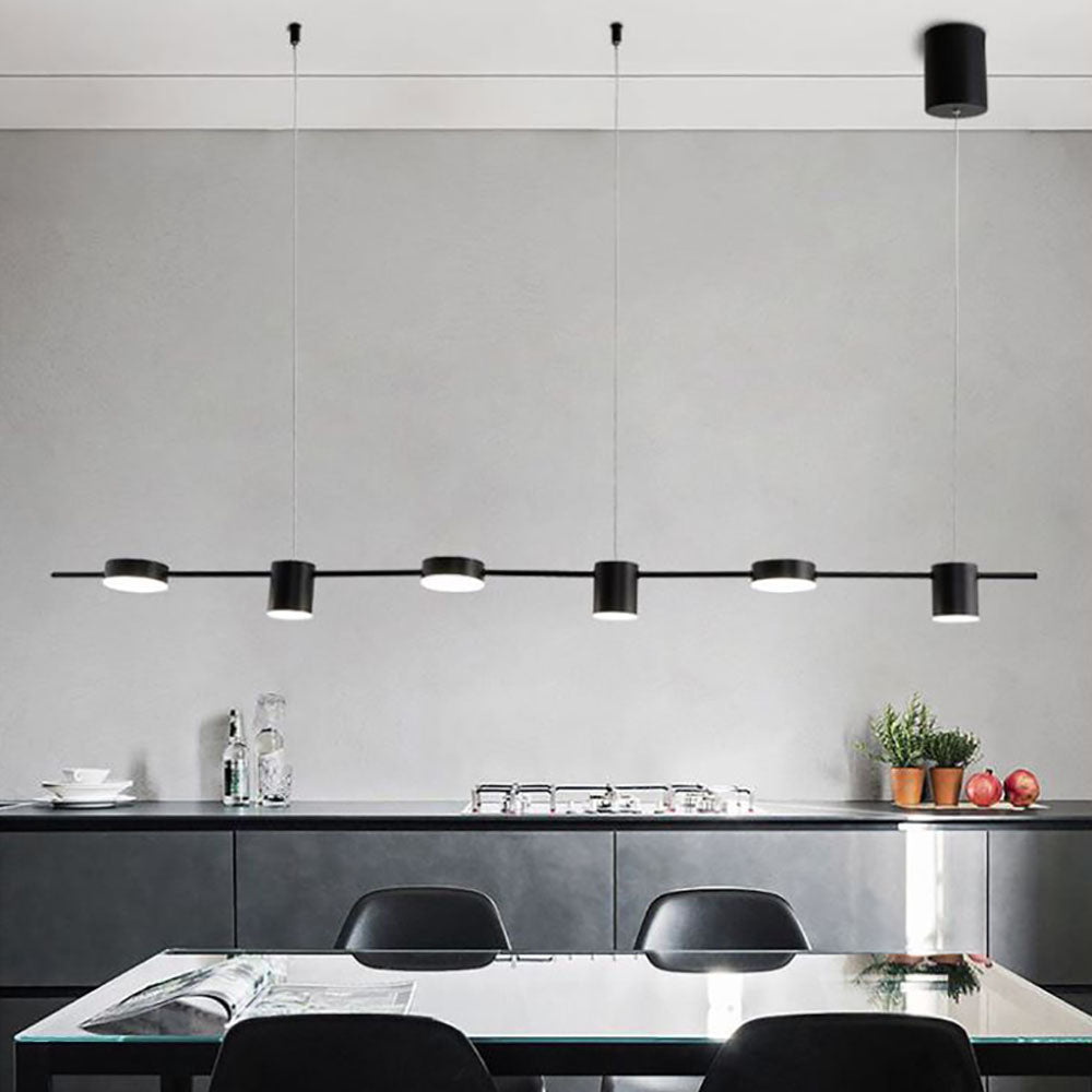 Arisha Minimalist Multi Metal Pendant Light, Black/Gold - Neutral Decor