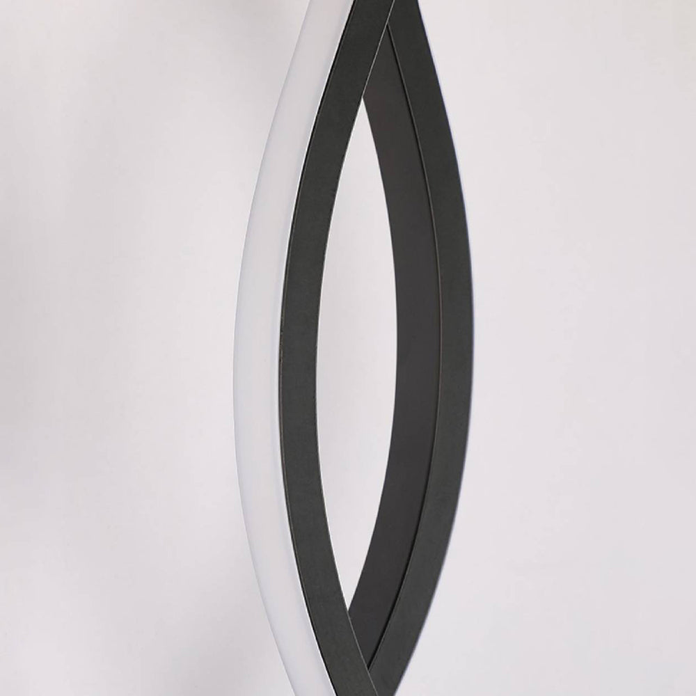 Arisha Wave Modern Simple Wall Lamp, Black & White - Neutral Decor