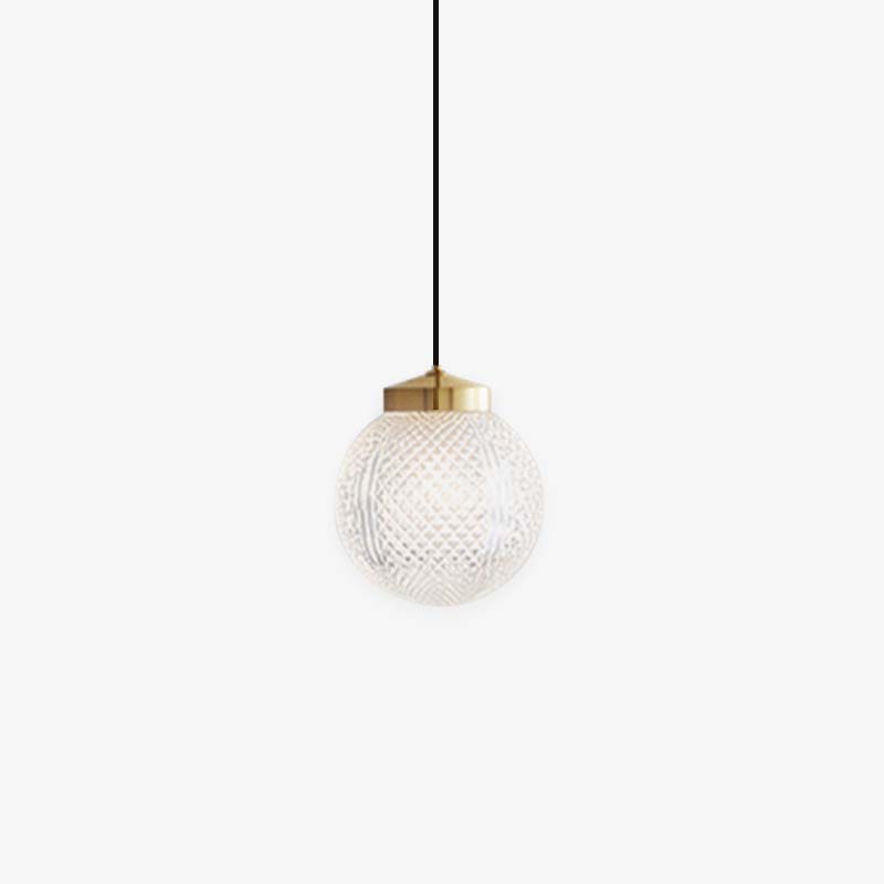 Arisha Modern Circle Glass Pendant Light for Bedroom & Hotel - Neutral Decor