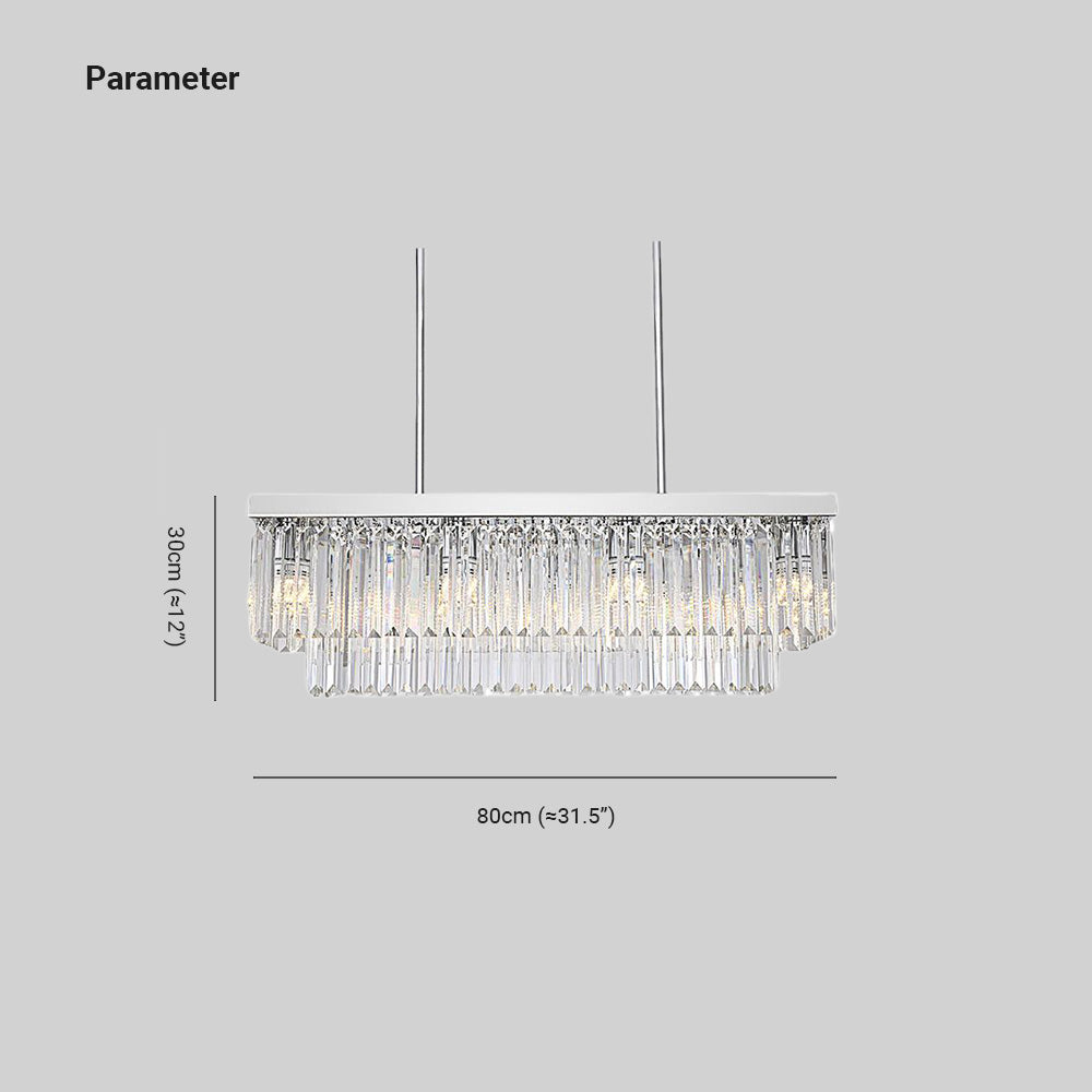 Kristy Modern Art Deco LED Pendant Light, Crystal/Metal - Neutral Decor