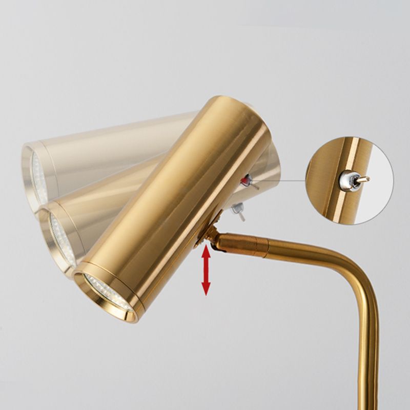 Freja Floor Lamp Vertical Modern/Minimalist, Metal, Multi-Color, Bedroom - Neutral Decor