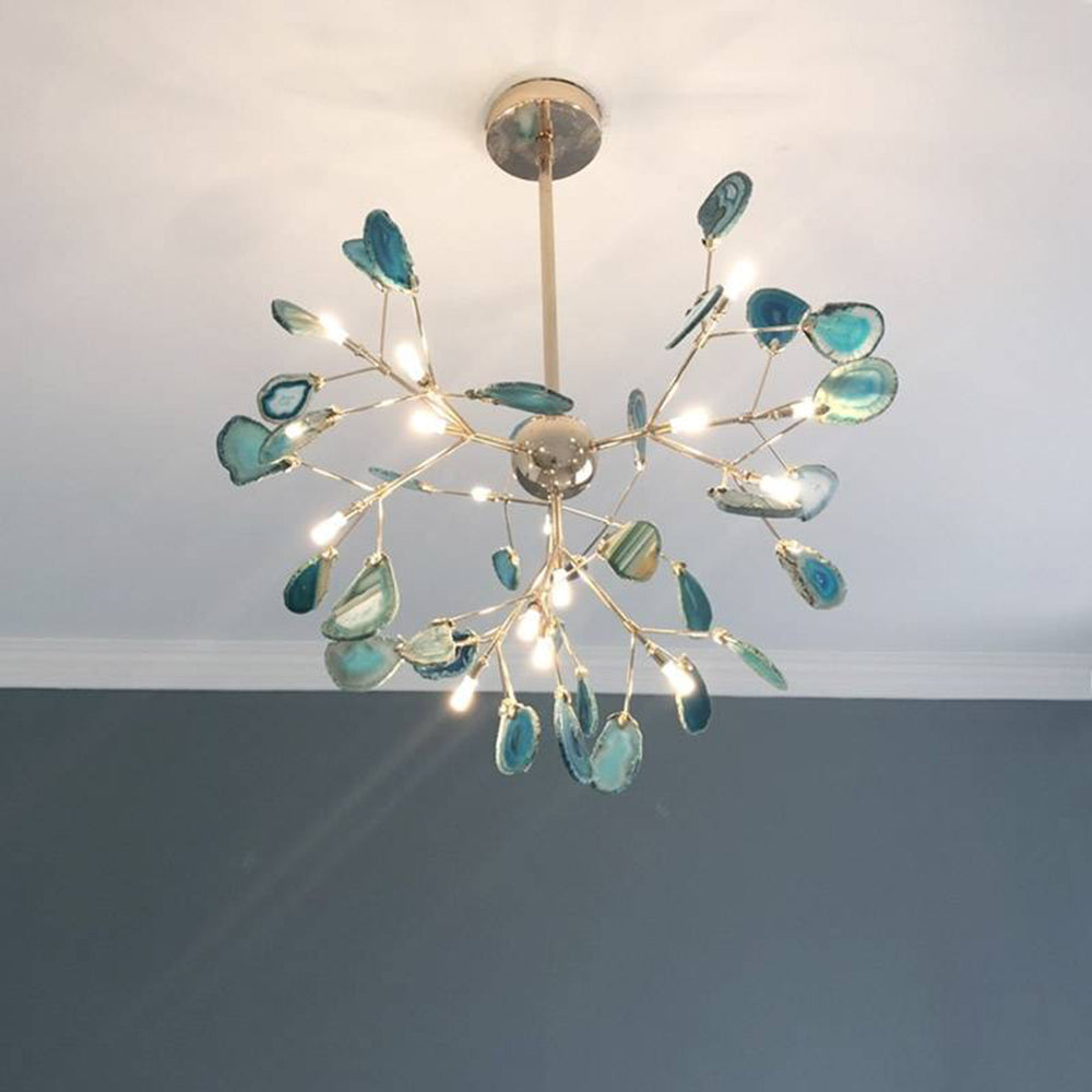 Arisha Flower Branch Semi-flush Mount Ceiling Light, 4 Colour - Neutral Decor