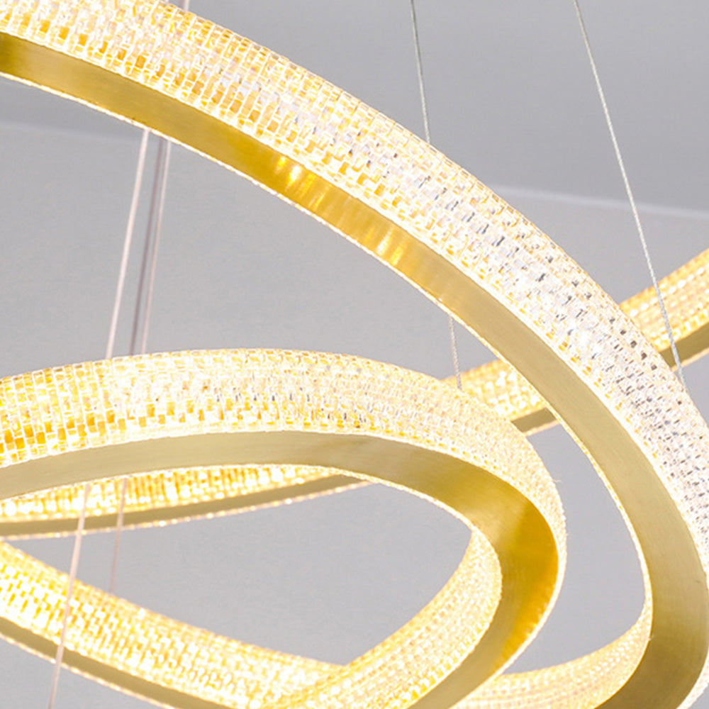 Kristy Contemporary Gold Luxury Ring Pendant Light - Neutral Decor