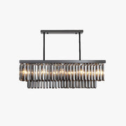Kristy Design Rectangle Metal Pendant Light, Black - Neutral Decor
