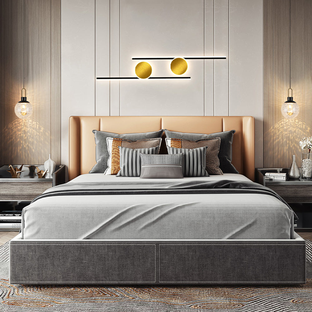 Arisha Modern Simple Circular Line Gold Acrylic Wall Lamp - Neutral Decor