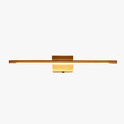 Muto Nature Wood Linear Mirror Front Vanity Wall Lamp - Neutral Decor