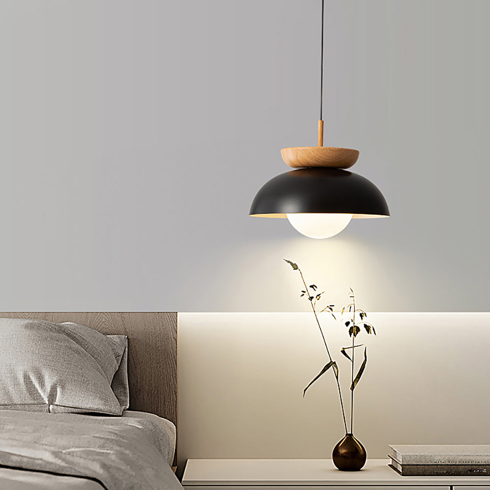Muto Nordic Pendant Light/Flush Mount Ceiling Light Wood/Metal Black Kitchen Balcony - Neutral Decor