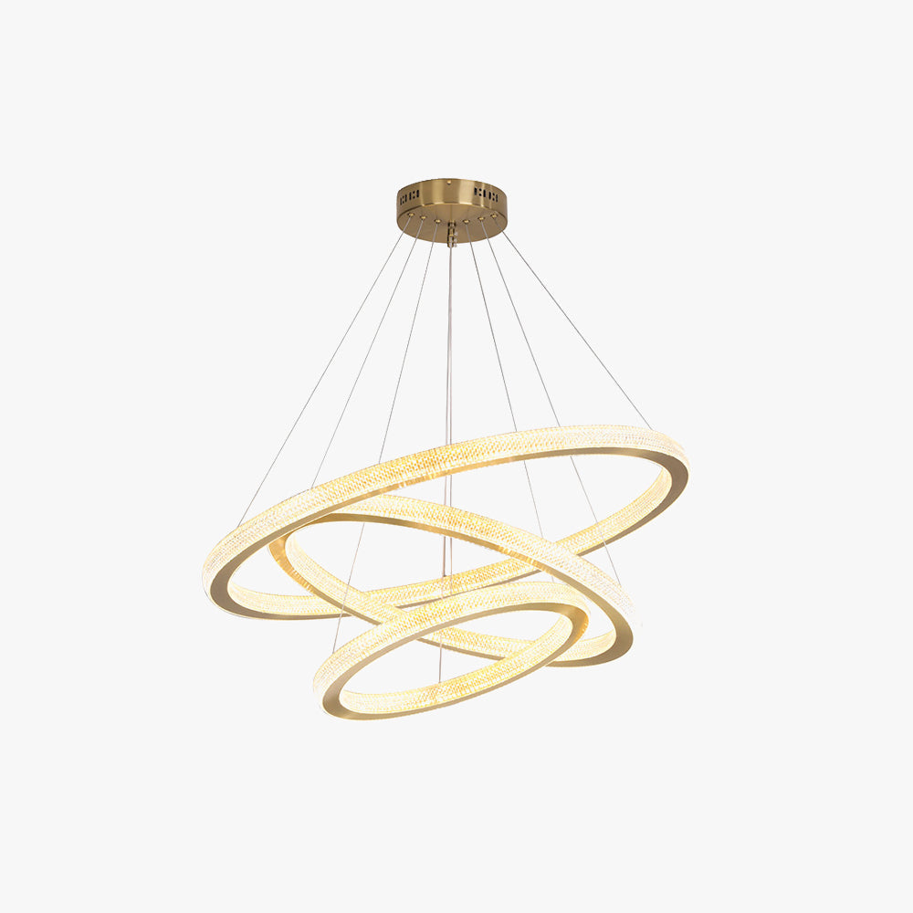 Kristy Contemporary Gold Luxury Ring Pendant Light - Neutral Decor