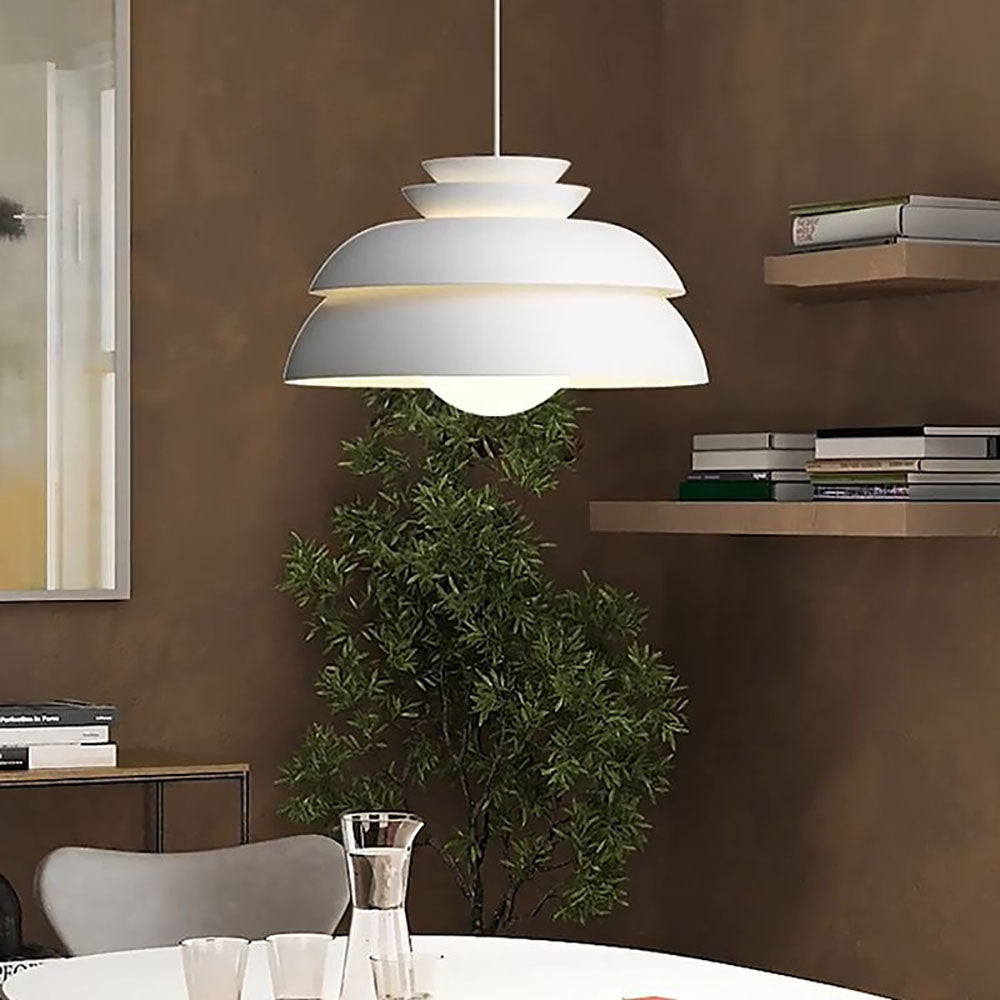 Valentina Modern White Pendant Light, Metal - Neutral Decor