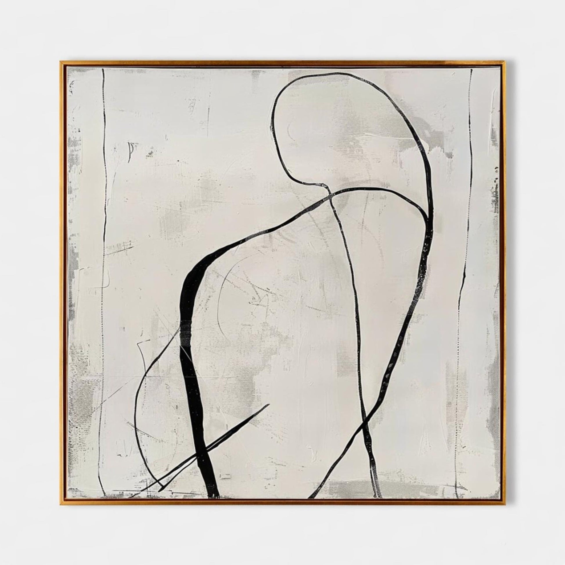 Wall Art Minimalist Abstract Figure - Neutralighting