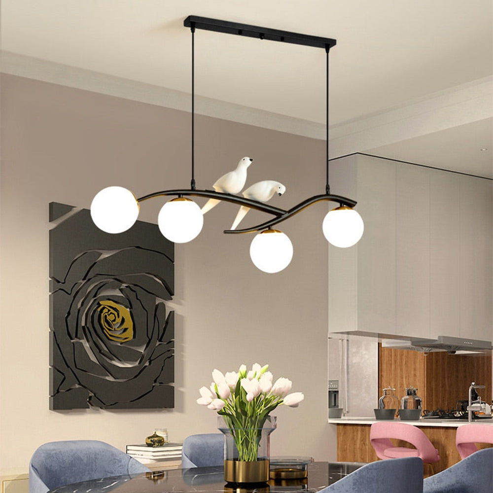 Arisha Mondern Bird Pendant Light, 2 Colour - Neutral Decor
