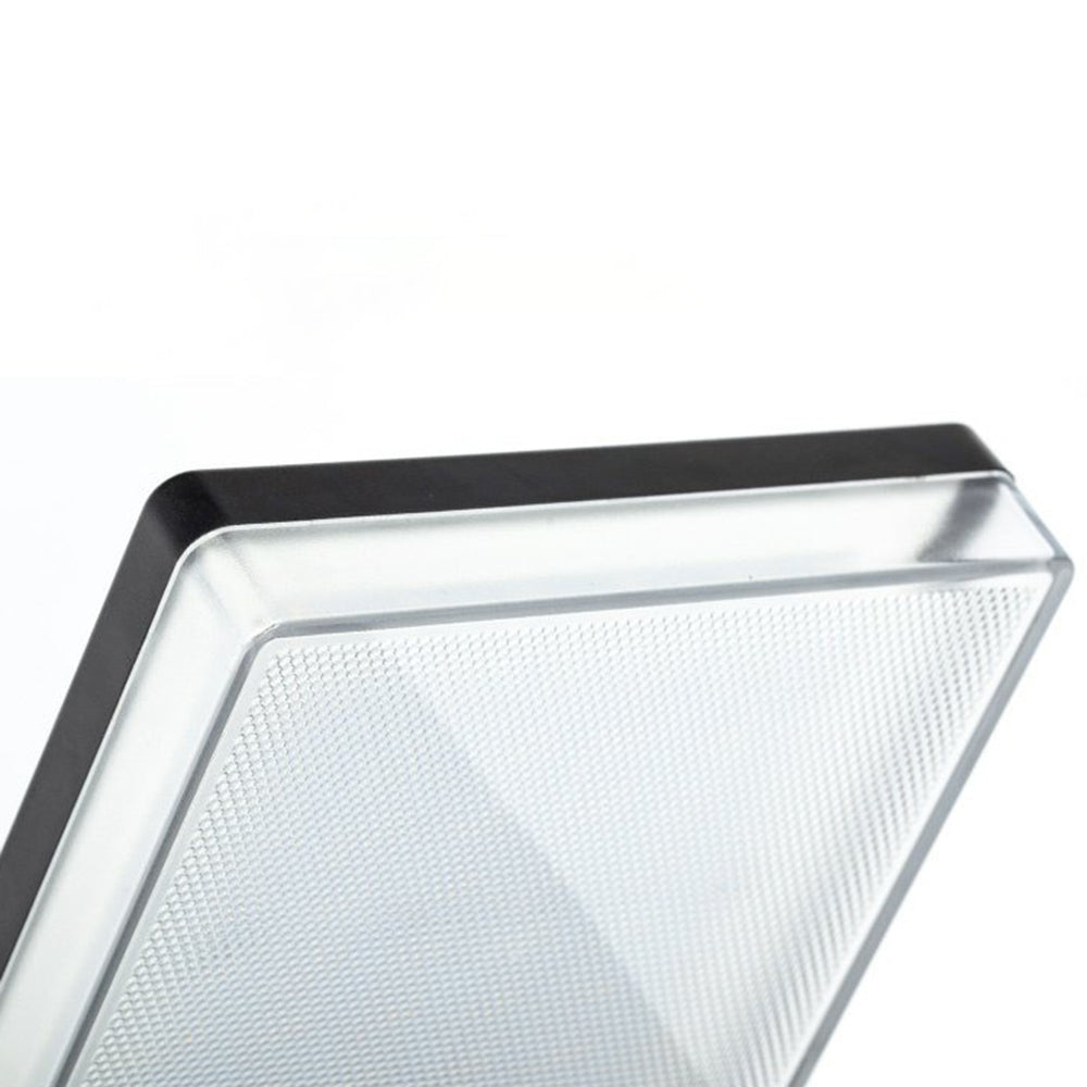 Ray Modern Minimalist Right-Angle Acrylic Sensor Solar Waterproof Outdoor Wall Lamp, Black - Neutral Decor