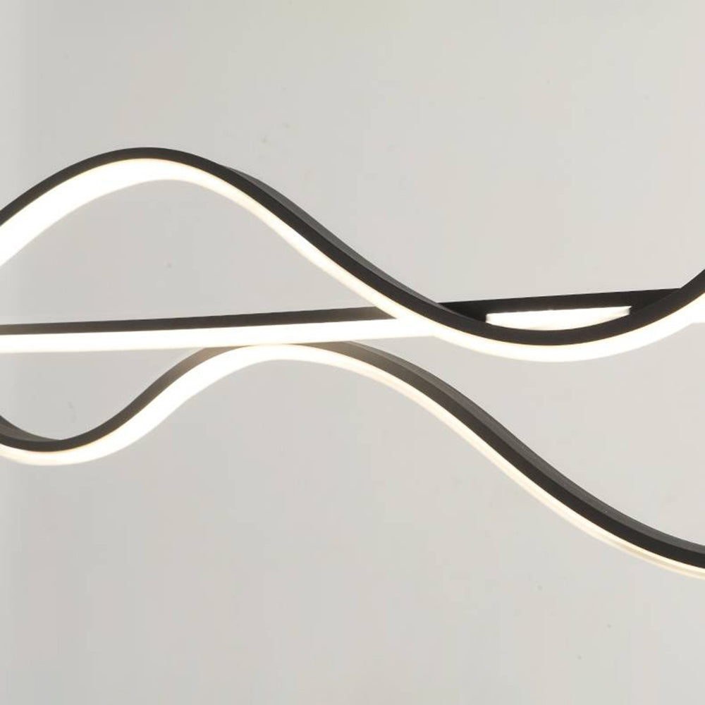 Arisha Modern Wave Pendant Light, 3 Colour - Neutral Decor