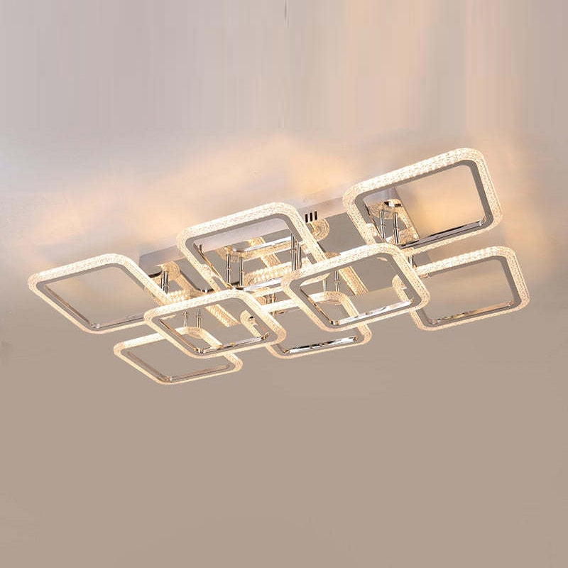 Arisha Modern Square Flush Mount Ceiling Light - Neutral Decor