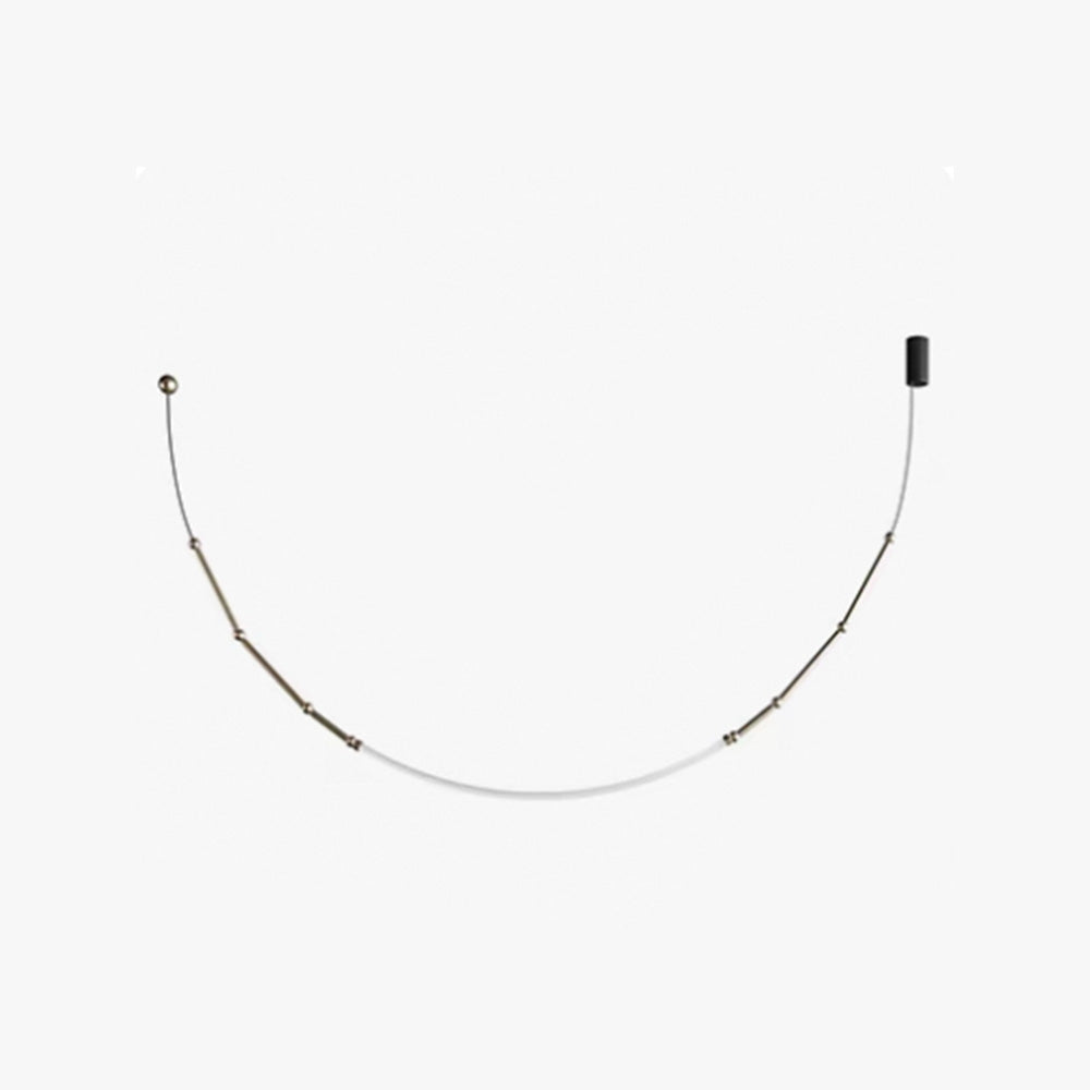 Arisha Modern Linear Metal/Silicone Pendant Light, Black - Neutral Decor
