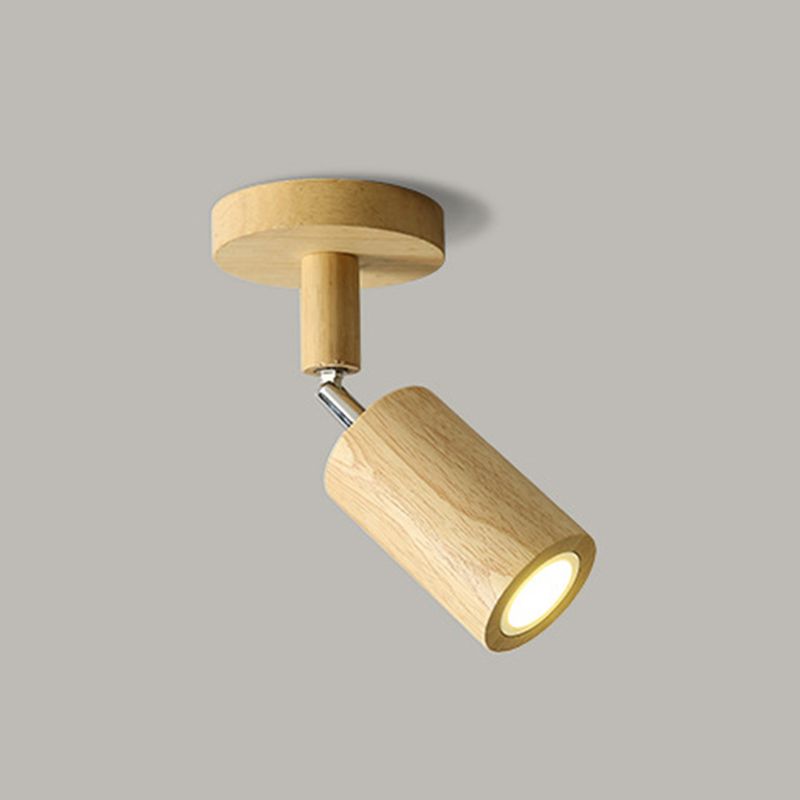 Muto Modern LED Adjustable Ceiling Spotlight, Wood - Neutral Decor