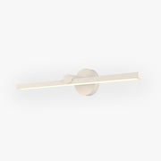 Arisha Minimalist Linear Acrylic Mirror Front Wall Lamp, White - Neutral Decor