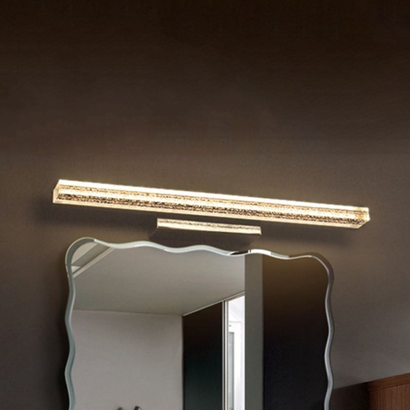 Arisha Modern Rectangular Metal Modern Wall Lamp, Silver - Neutral Decor