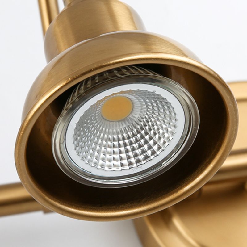 Tiffany Vintage Round Arc Vanity Wall Lamp, Gold, Bedroom - Neutral Decor