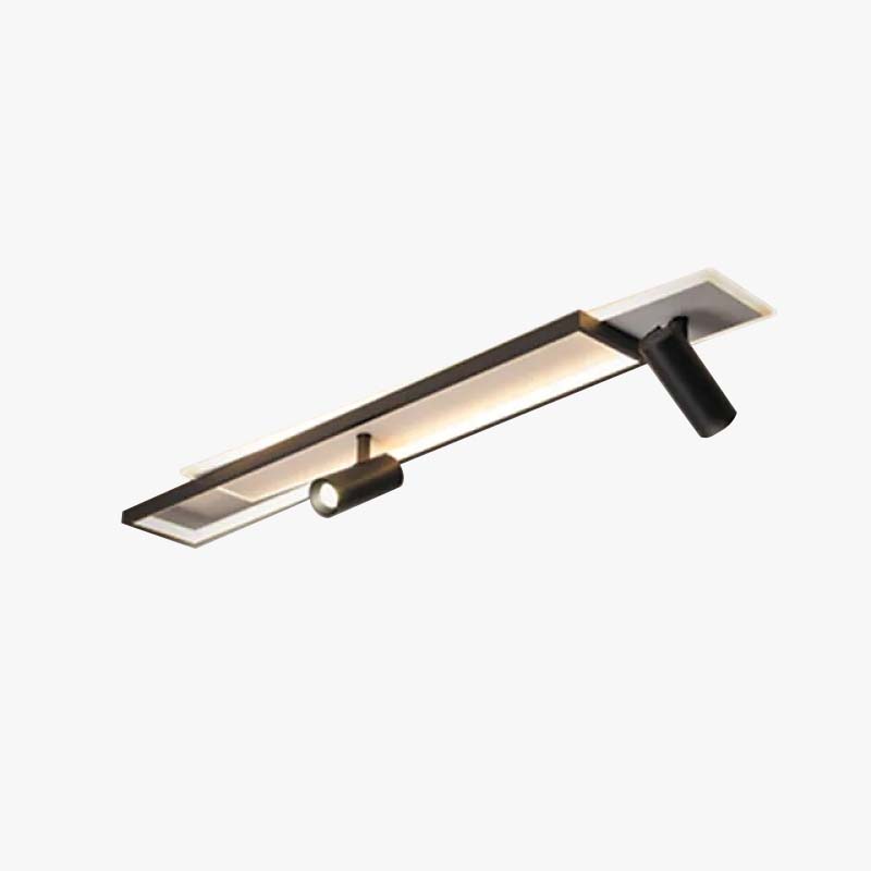 Aim Modern Geometric Ceiling Light with Spotlight, Black&White - Neutral Decor