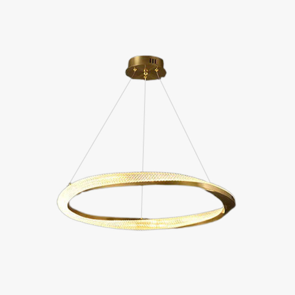 Kristy Pendant Light, Aluminium & Arcylic, 1/2 Rings, 2 Color - Neutral Decor