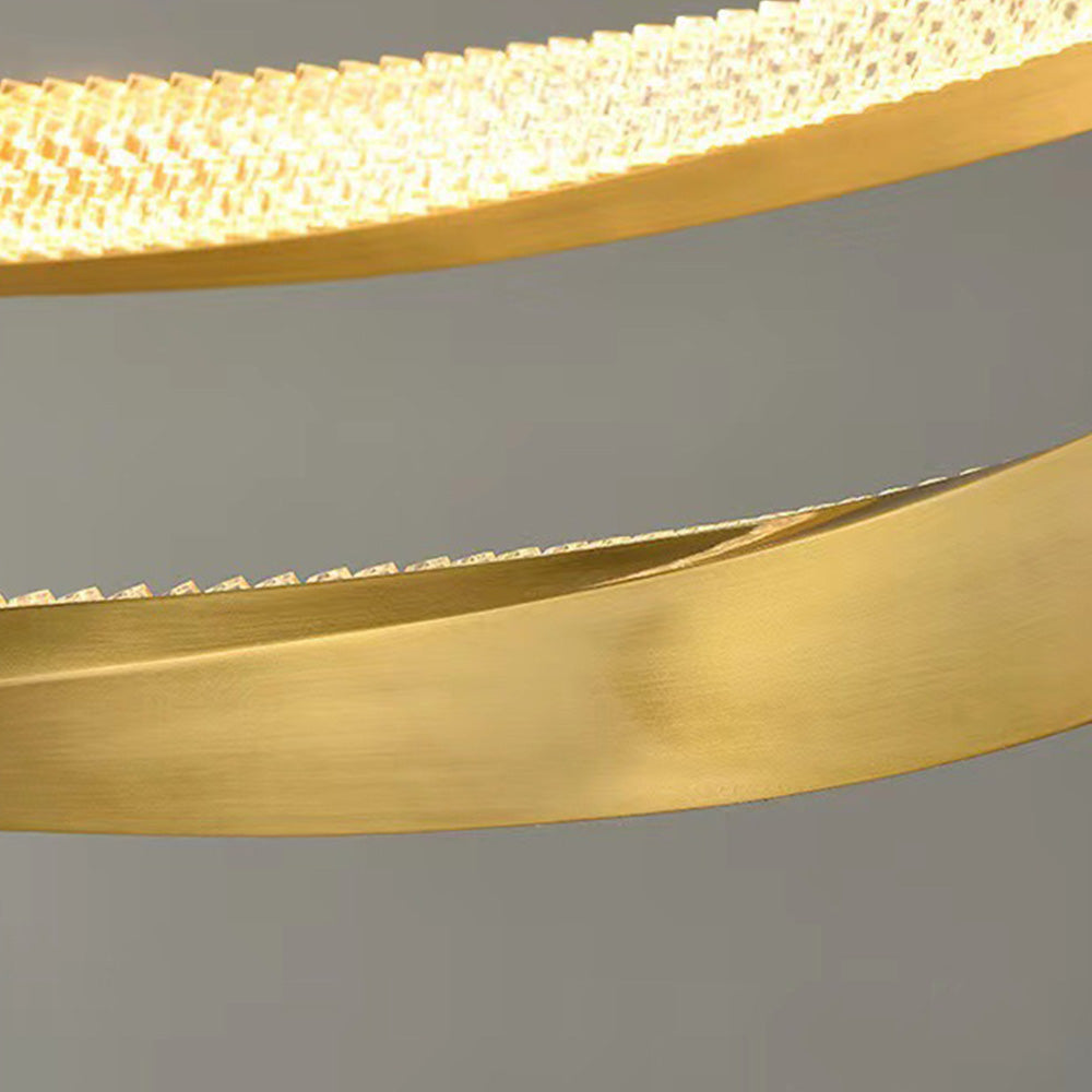 Kristy Pendant Light, Aluminium & Arcylic, 1/2 Rings, 2 Color - Neutral Decor