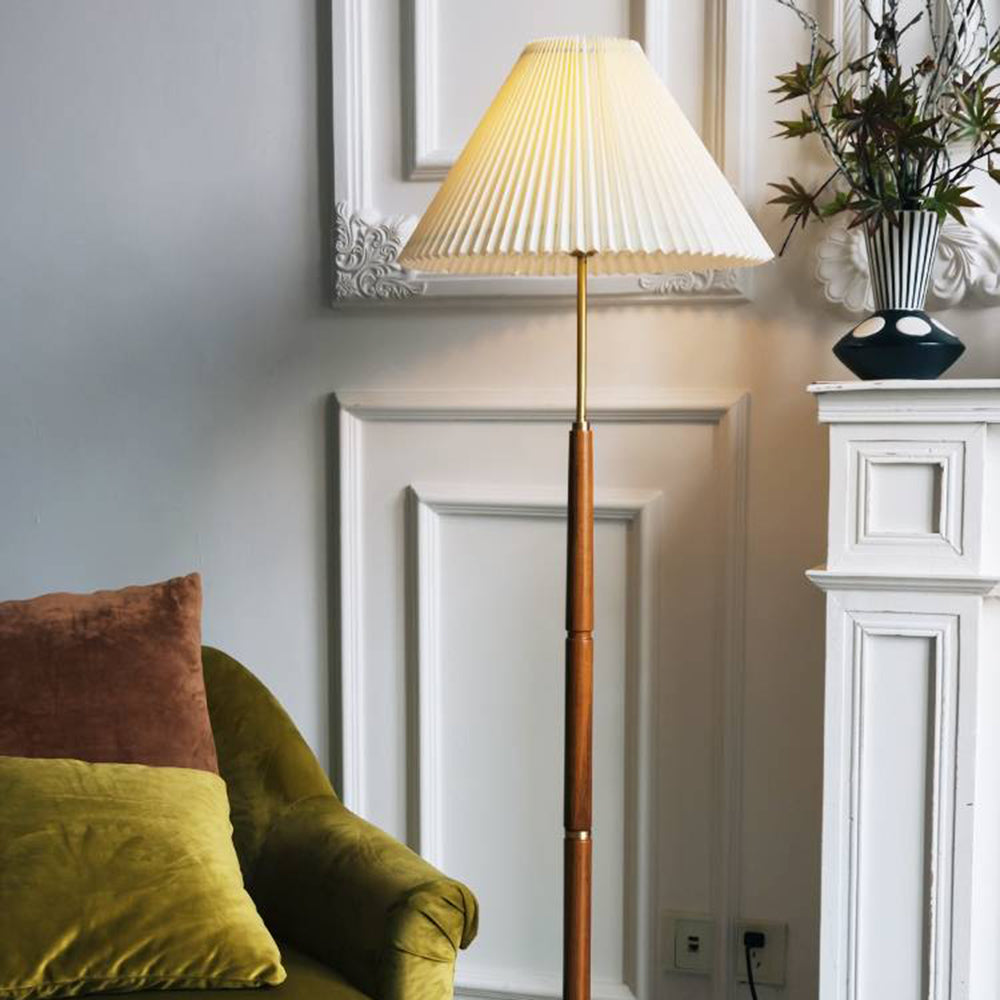 Ozawa Pleated Floor Lamp, 2 Colour - Neutral Decor